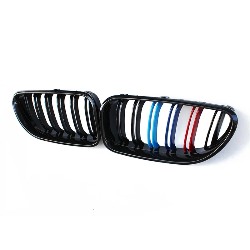 For BMW 6 Series F06 F12 F13 M6 Gloss Black/M Color Front Kidney Grill Bumper Grill Double Slat Line Racing Grills 2012-2017
