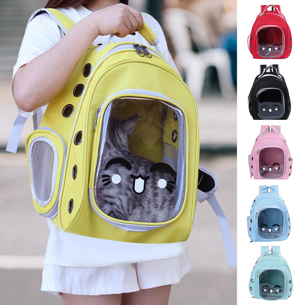 Pet Backpack Lovely Pet Cat Travel Carrier Backpack 12 Ventilation Holes Cat Bag