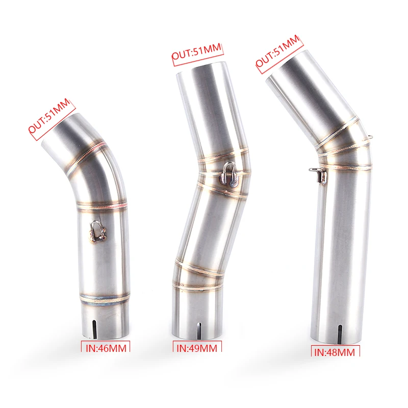 Motorcycle Exhaust Escape For Suzuki GSXR K6 K7 K8 Exhaust Muffler Silencer Middle Link Pipe