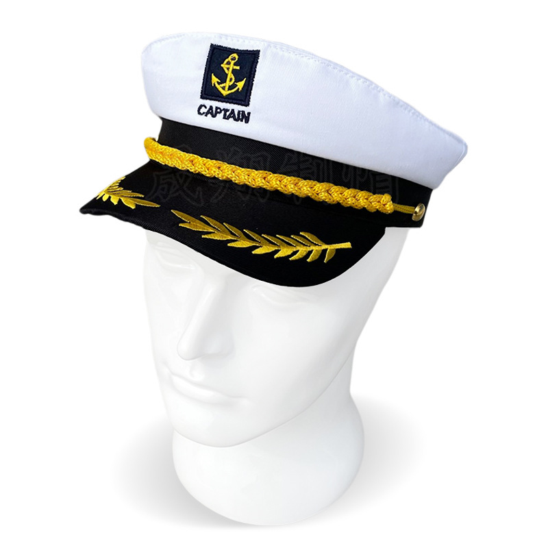 Adult Yacht Sailor Captain Hat Adjustable new Men's and Women's Party Hat Makeup Ball 2025 Dressing Event Excellent Stylish Accessories