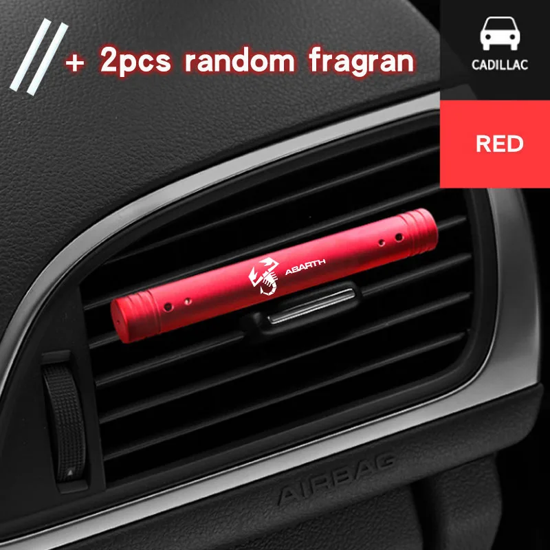 Auto Air Conditioning Vent Solid Perfume stick For abarth 695 595 500 500c 500s competizione 124 Spider PUNTO stickers car decor