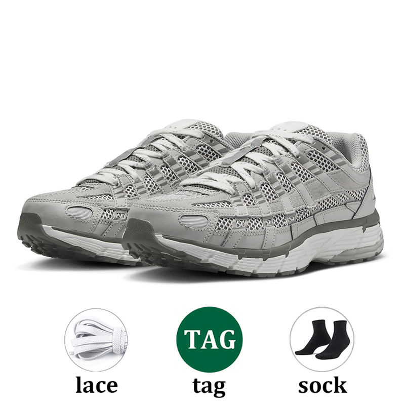 Designer Running Shoes for Men Women Sneakers P6000 Triple Black White Khaki Wolf Grey Metallic Sier Racer Blue Womens Outdoor Sport Trainers 36-45