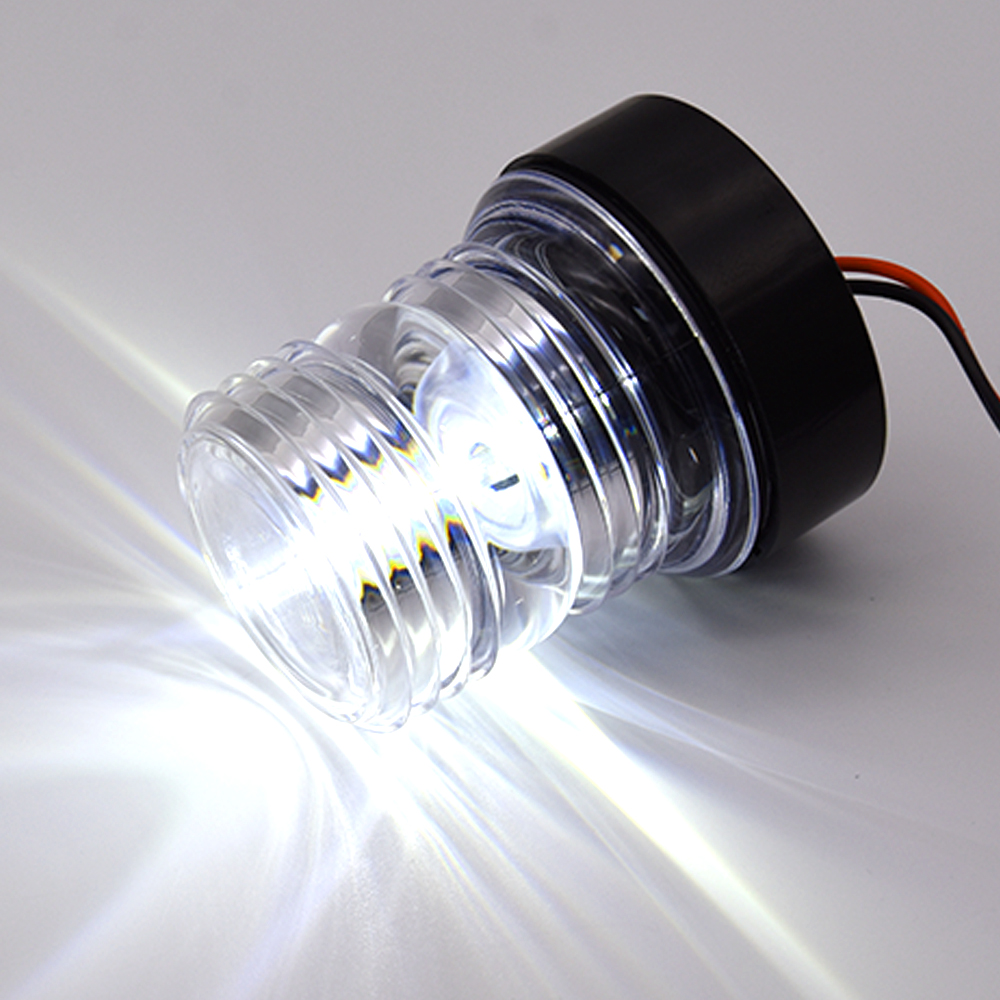 HD 12 Inch Waterproof Marine Boat Sailing Signal Light Fold Down Anchor Light For Yacht Boat Stern Anchor Light 6 Inch 12-24V