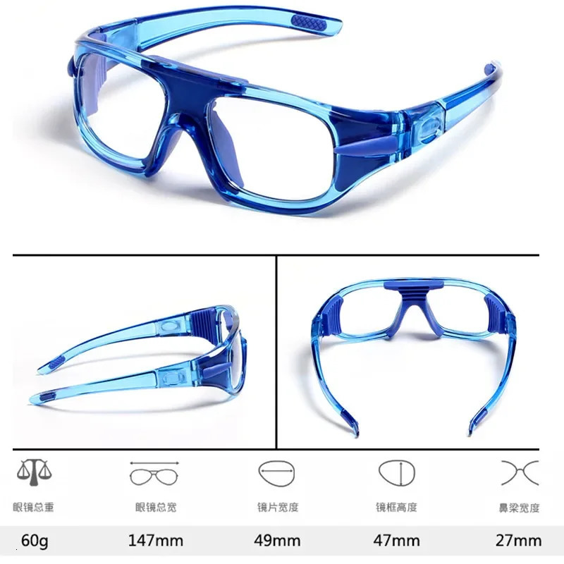 75 Basketball Football Eye Safety Glasses Outdoor Custom Optical Myopia Hyperopia Prescription Safe and Explosion Protective 240506