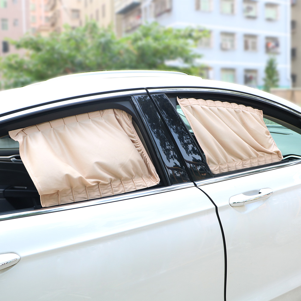 Car Curtain Car-styling Aluminum Alloy Car Side Window Sunshade Curtains 2pcs/Set Auto Windows Curtain Sun Visor Blinds Cover