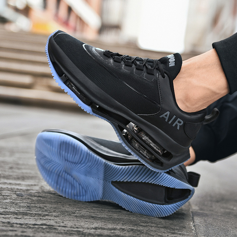 Breathable Men Running High Elasticity Air Cushion Gym Trainers Outdoor Sport Shoes Thick Sole Platform Jogging Sneakers