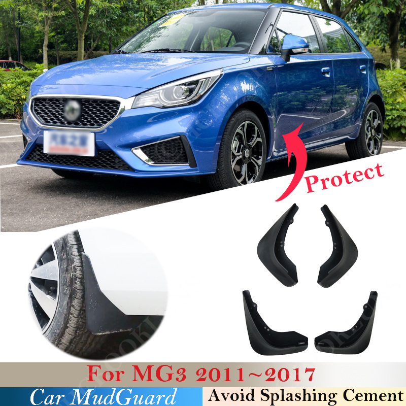 4pcs Mudflaps For MG 3 MG3 2011 ~ 2017 Mudguards Fender Mud Flap Guard Splash Mudguard Auto Styline Front Rear Car Accessories