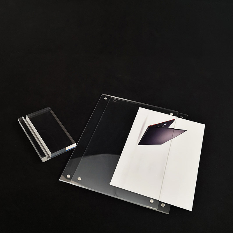 Acrylic Desktop Transparent Photo Poster Stand Postcard Certificates Price Tags Display Frame H260306