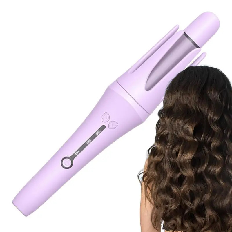 Automatic Hair Curler Iron Detangling Curling Stick Wand Fast Heating Negative Ions Hair Crimper Rotating Curling Wand Waver 240521