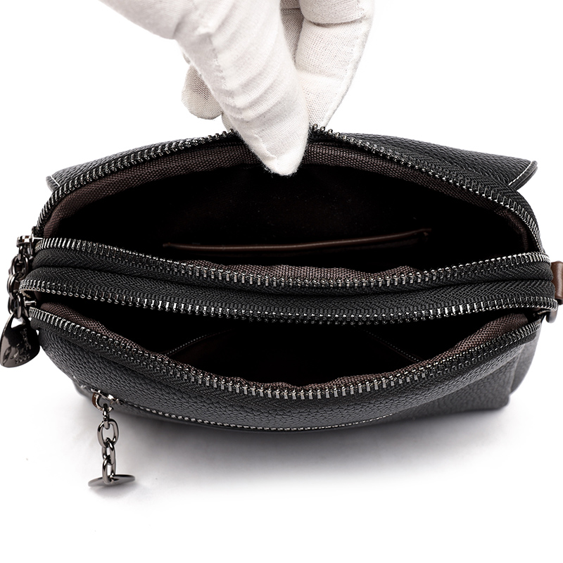 Women Fashion Shoulder Bag 100% Genuine Leather New Soft Leather Casual Cross Body Luxury Design Ladies Wallet Mobile Phone Bag