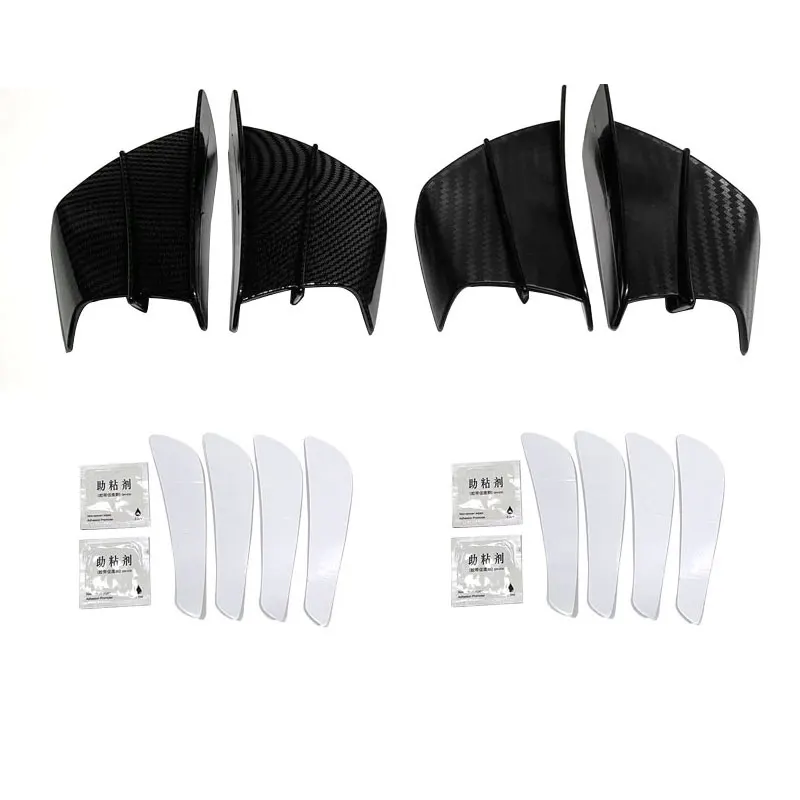 Fit for Yamaha YZF R1 R3 R6 R25 BMW S1000RR 50 125 Scooter Motorcycle Aerodynamic Wing Kit Universal Fixed Winglet Fairing Wing