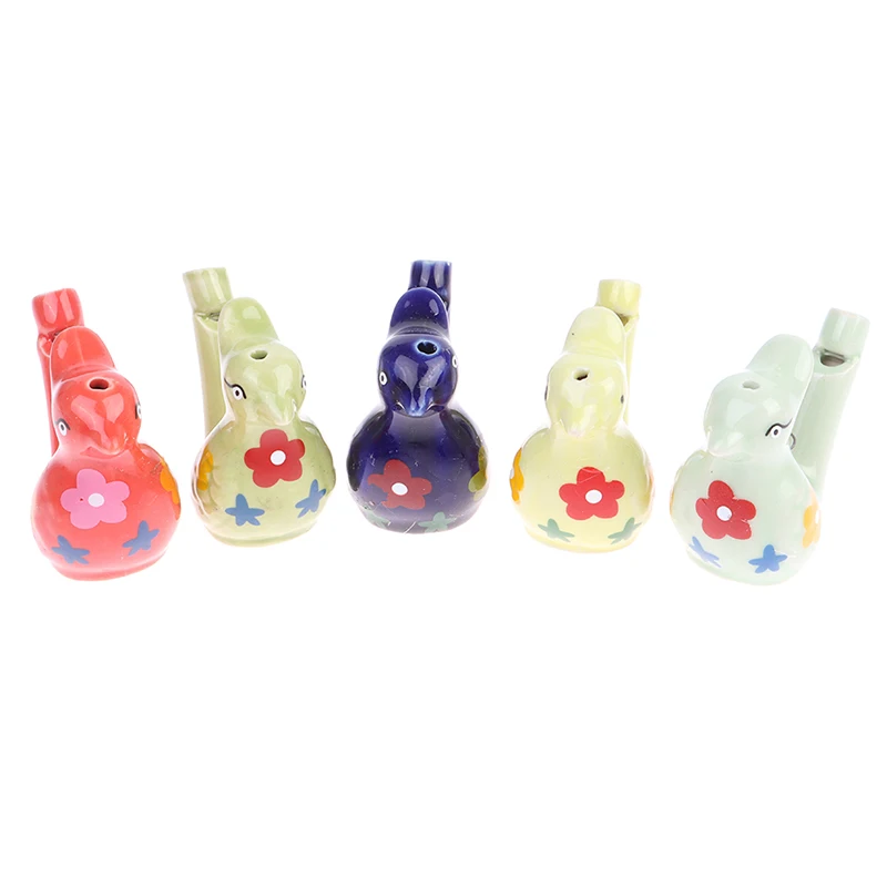 1pcs Creative Ceramic new Water Bird Whistle Kids 2025 Drawing Warbler Song Chirps Baby Bathtime Musical Toys Tea Tray Ornaments Tea Pets