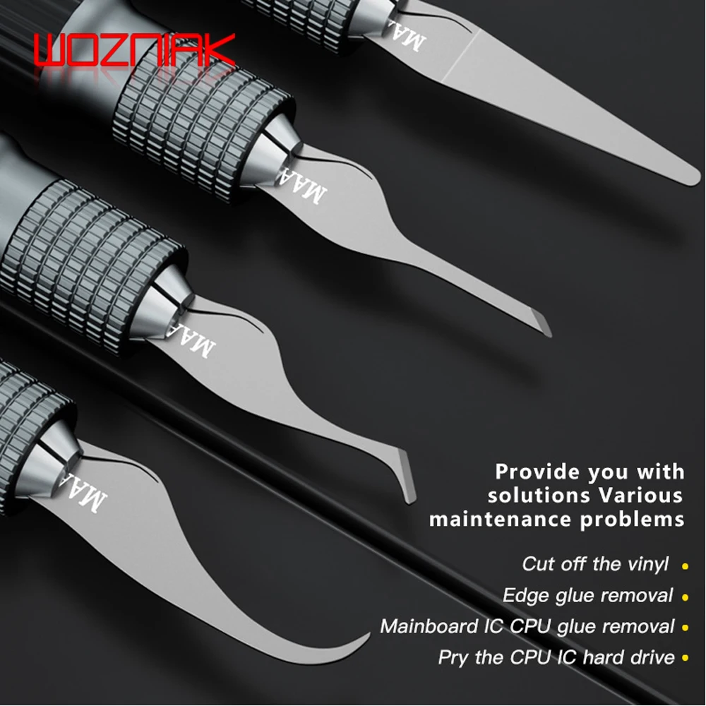 Maant 2025 MY-102 Blade Set BGA Maintenance Knife For iPhone CPU NAND new CHIP IC Remove Glue Disassemble Rework Blade Knife Tools Kit