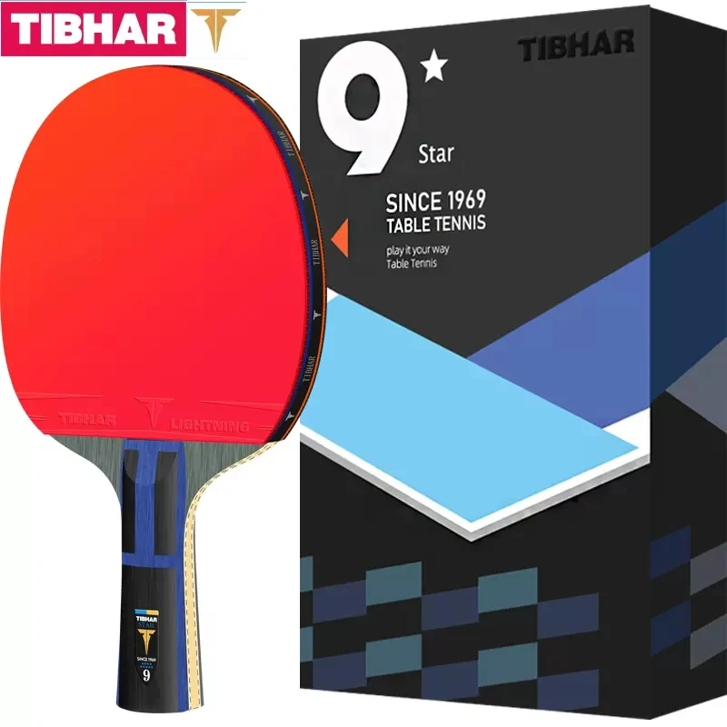 TIBHAR New Designed Professional Table Tennis Racket Ping Pong Paddle High Quality Pingpong Bat 6/7/8/9 Stars With Bag