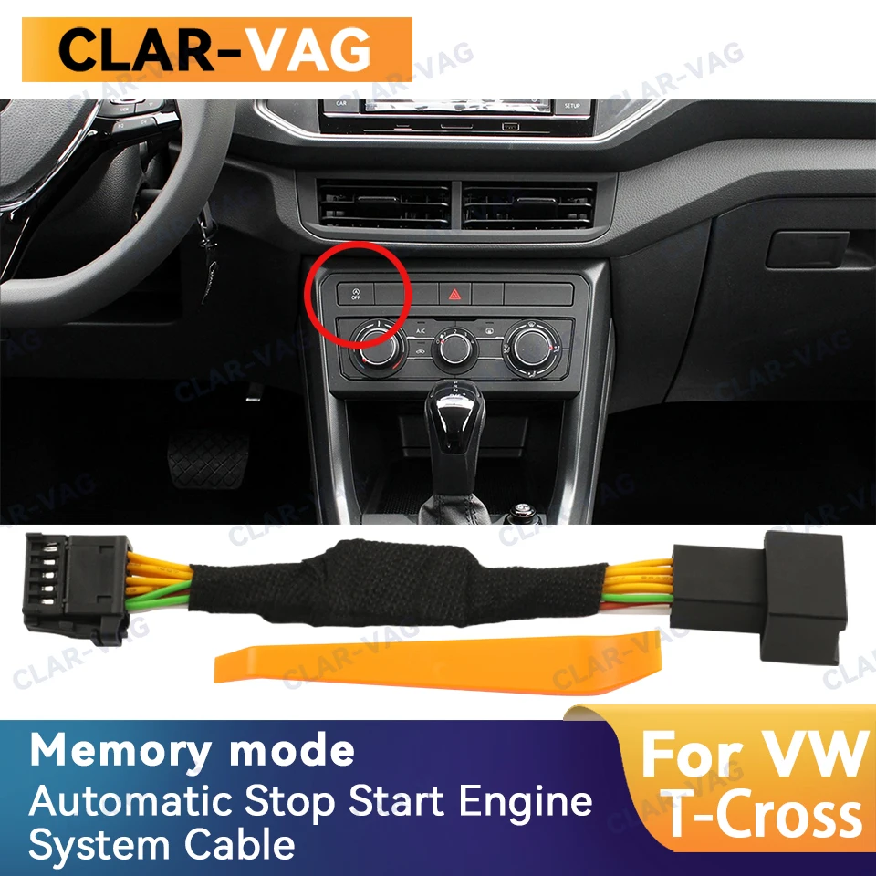 for VW T-Cross Multivan T6.1 2025 for SKODA Fabia Scala Auto Stop Start Engine new System Off Device Control Sensor Plug Stop Cancel Wire