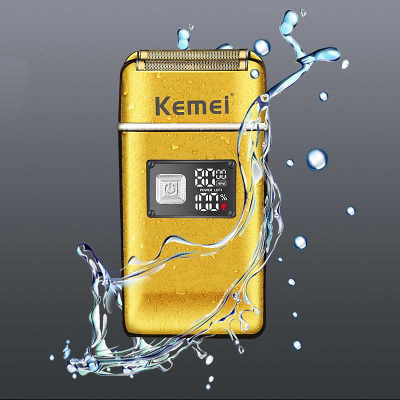 Kemei Tx8 Metal Housing Rechargeable Electric Shaver For Men Hair Beard Electric Razor Bald Head Shaving Machine Professional