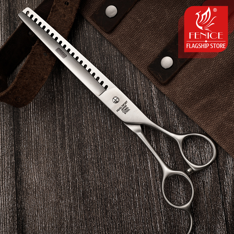 Fenice JP440C Steel 7 inch Dogs Gromming Scissors Pet Chunker Trimmer Scissors Thinning Shears Thinning Rate 50% Groomer Tools