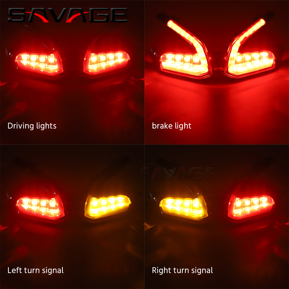For DUCATI 899 959 1199 S R 1299 Panigale LED Tail Light Turn Signal Driving Brake Light Rear Taillight Integrated Accessories