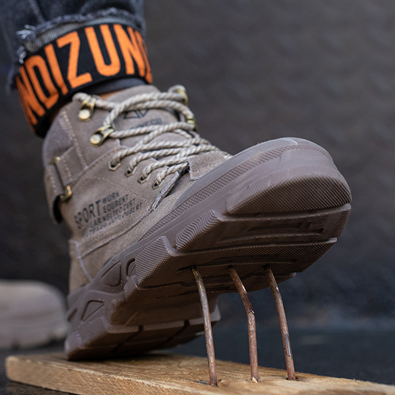 Quality High Men & Indestructible Footwear Mens New Safety Puncture-Proof Work Boots Protective Shoes da63 s