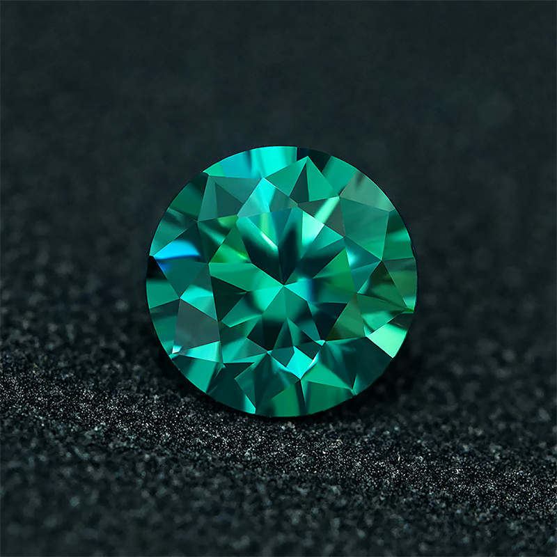 Emerald Color Loose Moissanite 100% Real Lab Gemstone Stones For Women Jewelry Diamond Ring Material Pear/Round/Heart/Oval Cut