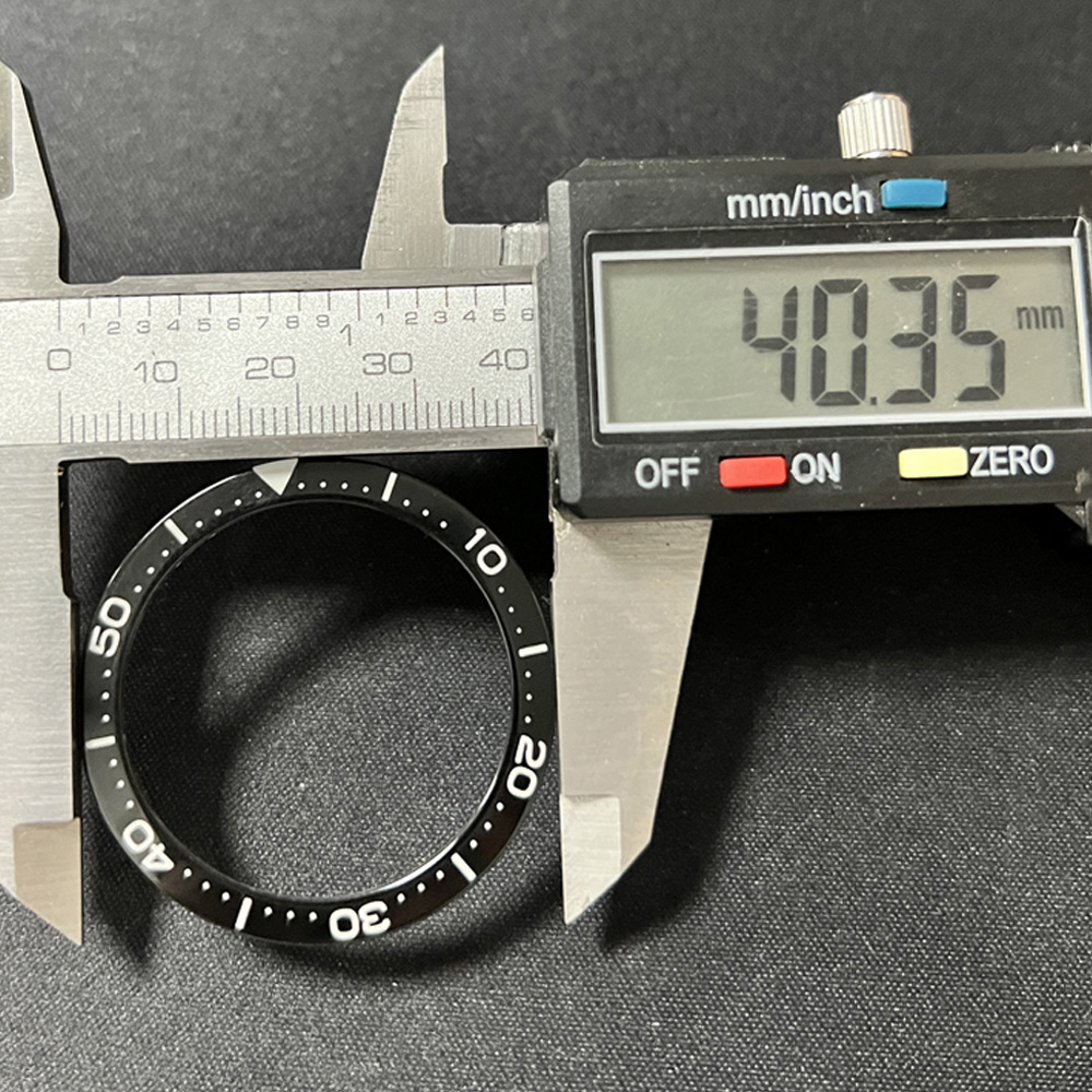 40.35mm Full Luminous Mineral Glass Watch Bezel Insert C3 BGW9 Lume Suitable For SBDC053 Watch Case Watch Parts