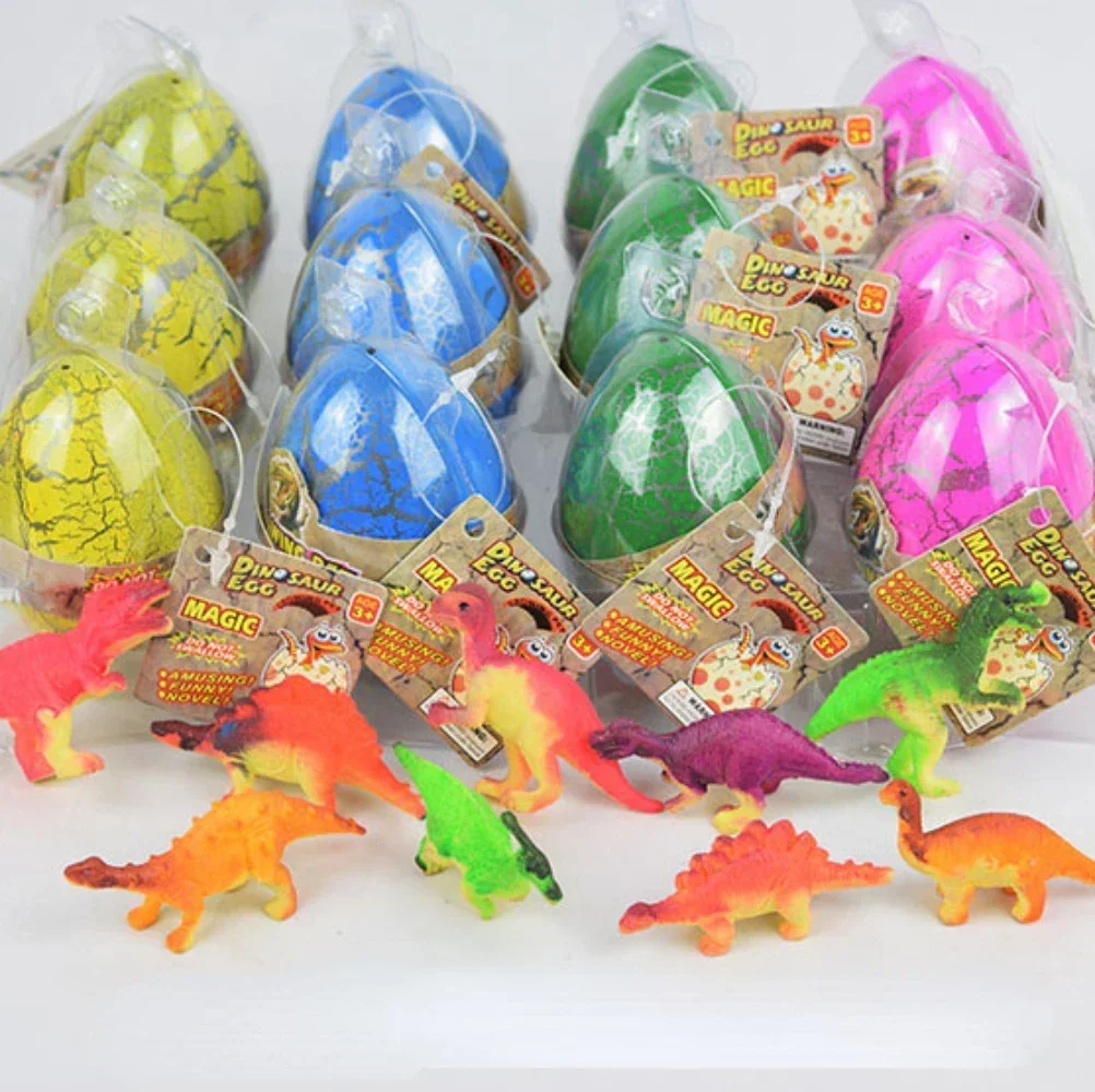 Dinosaur Eggs Dino Egg Toys Grow in Water Hatch Egg Crack Science Kits Novelty Toy Gifts 4.5*6cm Dino Egg with Assorted Color