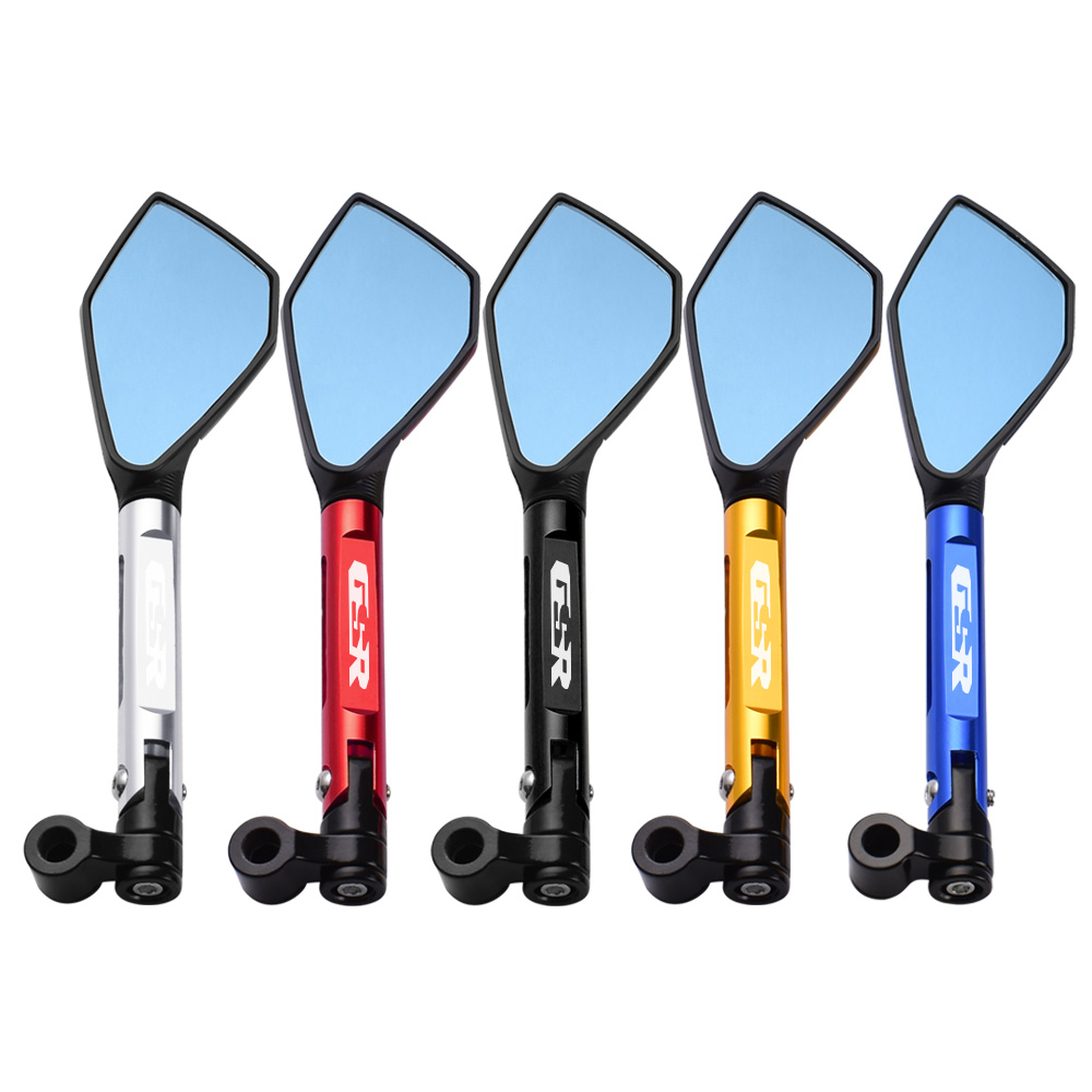 GSR Motorcycle CNC Aluminum Rear View Rearview Mirrors Side Mirror For Suzuki GSR 750 600 400 GSR400 GSR600 GSR750 Accessories