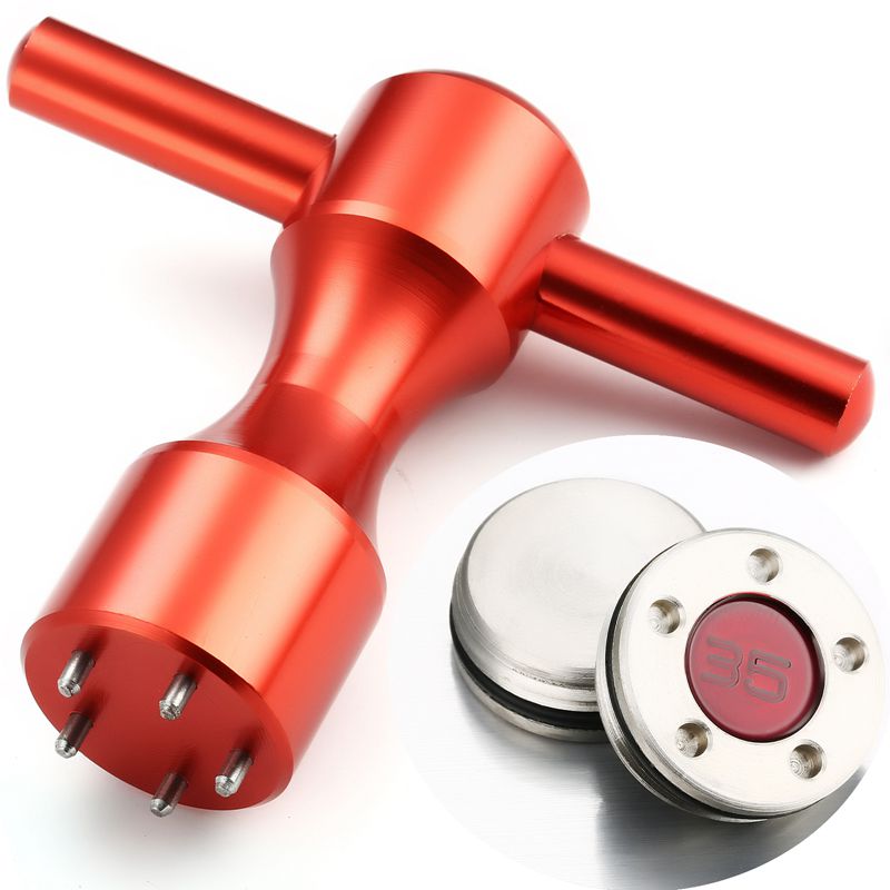 2Pcs Red Golf Weights + Wrench Spanner Tool For Putters 10g/15g/20g/25g/30g/35g/40g Include Rubber Rings