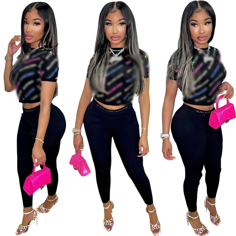 Designer Tracksuit Plus Size Women 2 Piece Sets Polyester Top And Pants Clothes Casual Outfit Sports Suits Sweatsuits jogging training suits