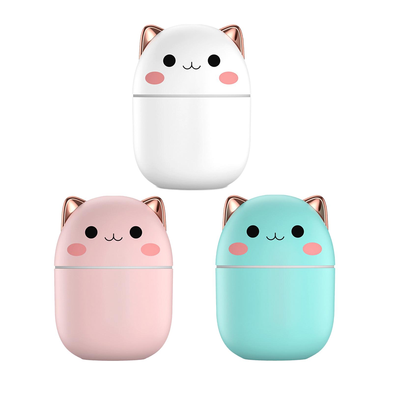 250ml Car Air Humidifier Cute Kawaiil Aroma Diffuser With Light Cool Mist Spray For Car Home Air Purifier USB Air Humidifier