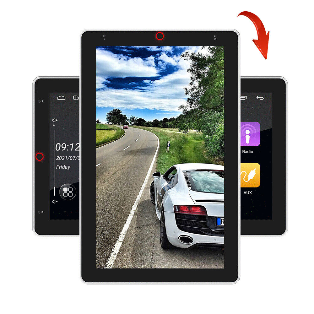 Car Multimedia Player Universal New Radio Mp5 player vertical Rotatable screen Bluetooth Android 12.0 GPS navigation