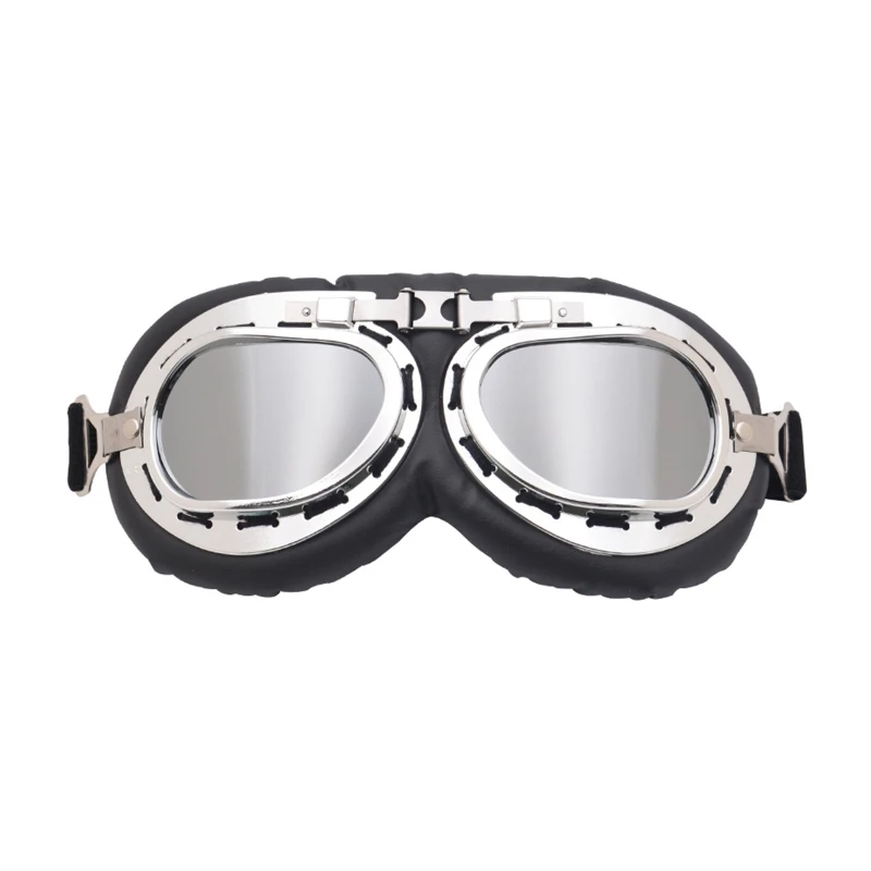 Retro Motorcycle Vintage Goggle Eyewear Glasses Helmet Goggles Motrcross ddmysmile Scooter Ddmysmile Bike Cycling Windproof Protective Gears Smile