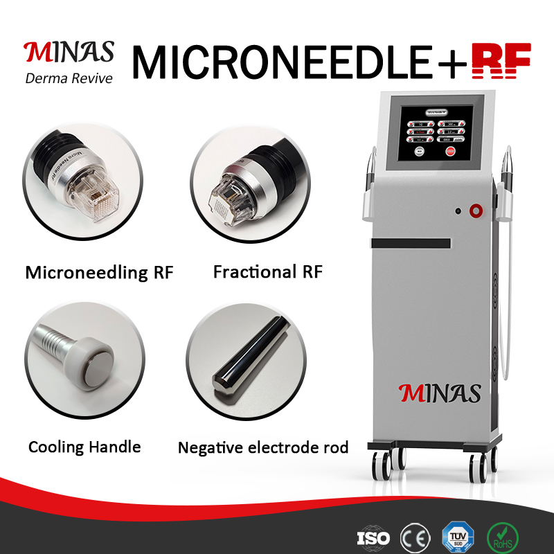 Vertical powerful fractional rf microneedle Anti-Wrinkle Machine scars removal face lifting skin tightening Radio frequency machine