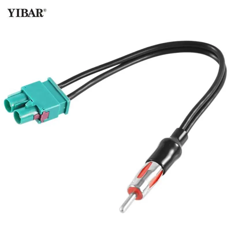 2025 Radio Adaptor Antenna AM/FM Audio Cable Dual new Fakra-Din Aerial Antenna Adaptor Car Accessories For Adapter