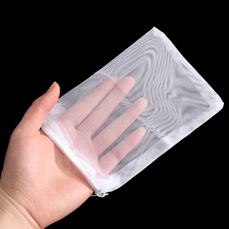 1pc Aquarium Filter Bags Reusable Fine Filter Media Bags With Zipper For Fresh Saltwater Tanks Resins Filter Activated Carbon