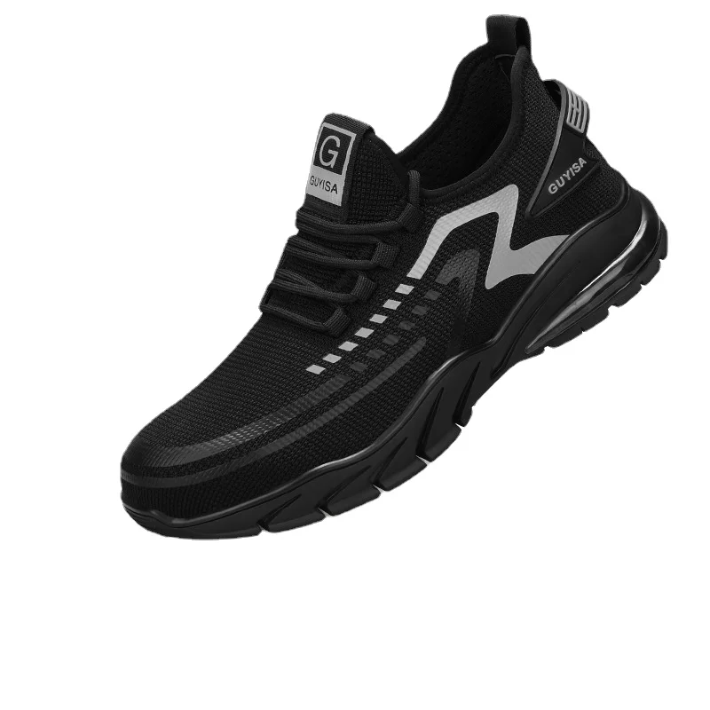 new Men Work Safety Shoes Anti-puncture Working Sneakers Male Indestructible Work 2025 Shoes Men Boots Lightweight Breathable Sneakers