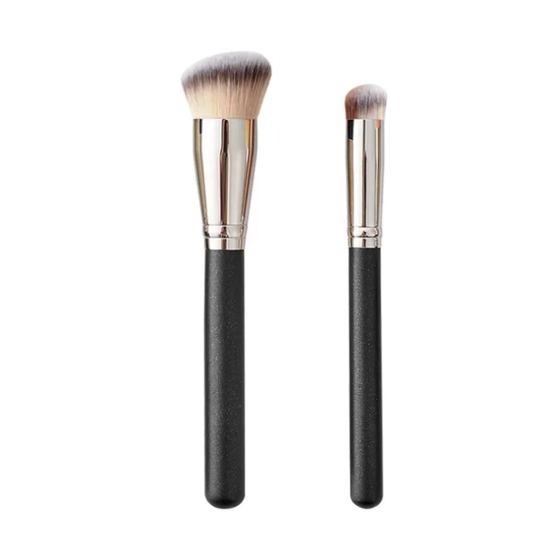 1Pcs Professional Makeup Brushes Set High-End Foundation Concealer Contour Blending Beauty Brush Frosted Wooden Handle z250527Q76T