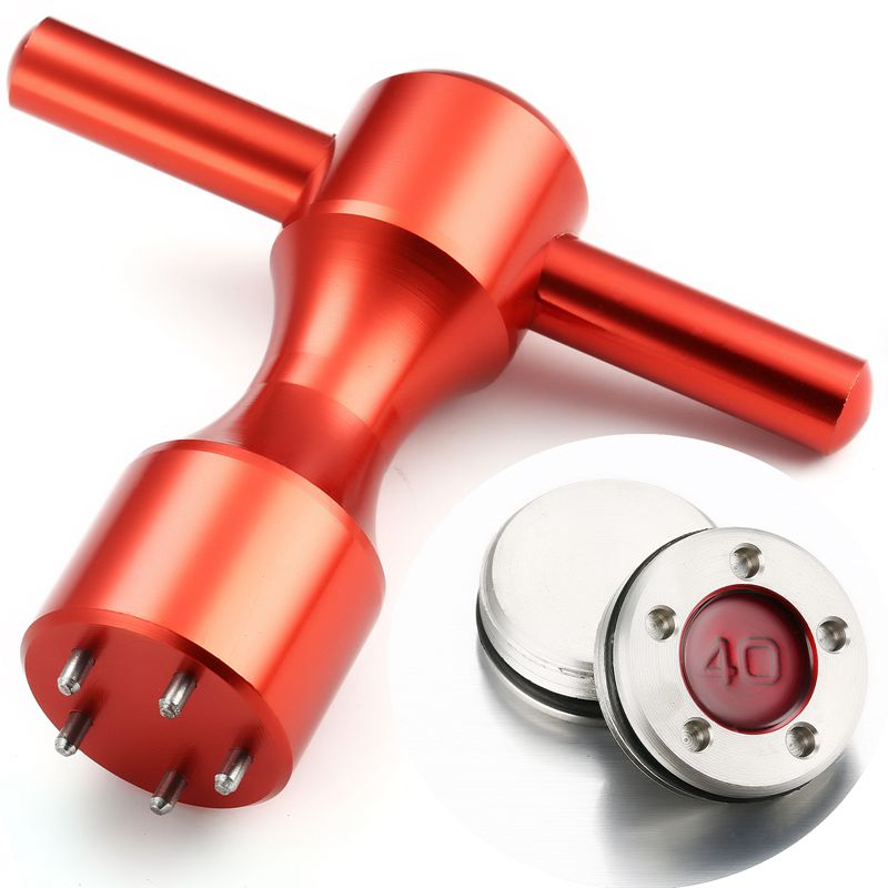2Pcs Red Golf Weights + Wrench Spanner Tool For Putters 10g/15g/20g/25g/30g/35g/40g Include Rubber Rings