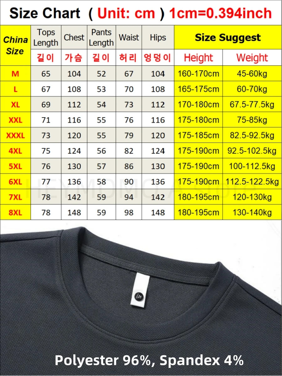 Summer Tracksuits Men Plus Size 8xl 7xl 6XL Sportswear Solid Color Sets Fashion Casual TShirts Shorts 2pcs Suits Male 240518