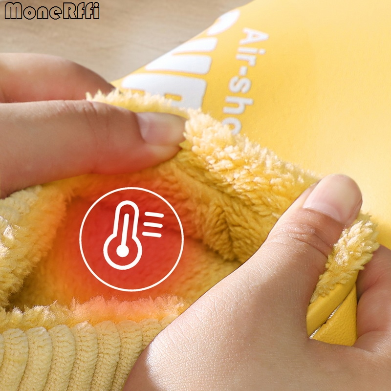 Winter Slippers Men Shoes Waterproof Warm Sneaker Slippers Women Non-Slip Indoor Plush Home Footwear Outdoor Platform Shoes Man
