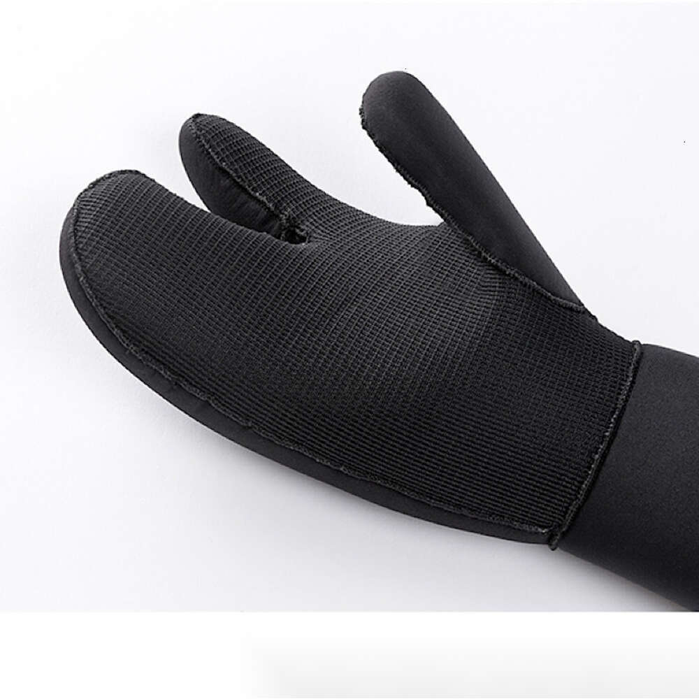 Ddmytiger New MM Three Finger Super Elastic Warm Diving Gloves Cold Wear Resistant And Stab Winter Swimming Chloroprene Rubber For Fishing H