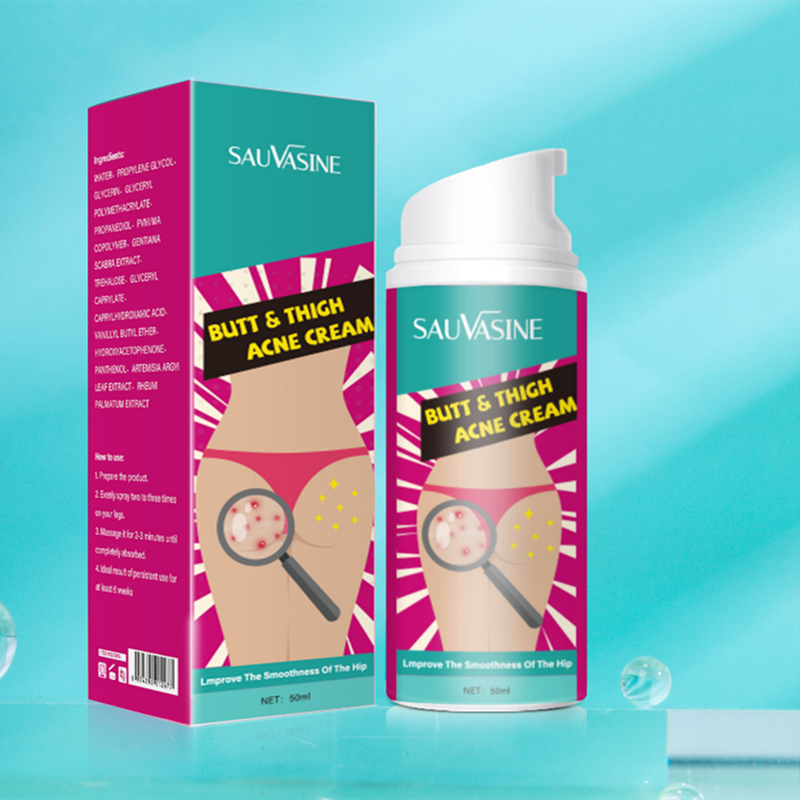 Butt Acne Clearing Spot Treatment Cream Clears Acne Pimples Zits Razor Bumps and Dark Spots for the Buttock Thigh Area
