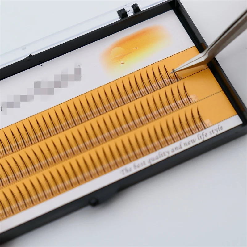 A M Shaped Lashes Professional Makeup Individual Cluster Fans Natural Fluffy Eyelashes D Mink False Eyelash Extension 5