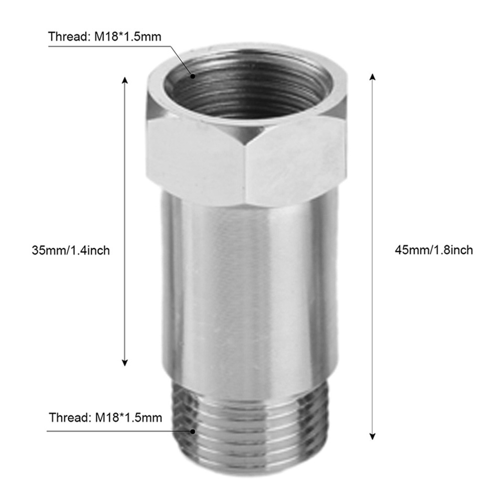 1-20Pcs M18x1.5 O2 Oxygen Sensor Extender Spacer Joints Converter Car CEL SES DTC Fix Check Engine Light Eliminator Adapter