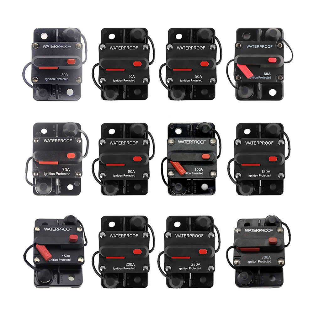 DC 12-42V Automatic Circuit Breaker Fuse Reset for Car Marine Boat Yacht RV