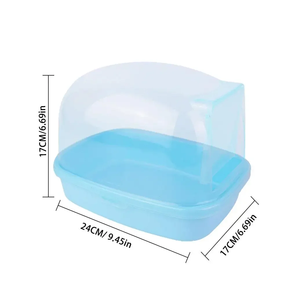 Chinchilla Dry Bath Hedgehog Sand Room Sauna Toilet Shower Room Small Animal Bath House Degus Squirrel Dust Bath Pets Bathroom