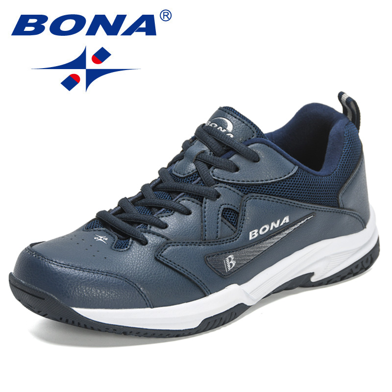 2022 BONA New Designers Classics Breathable Running Sneaker Men Tennis Non-Slip Walking Jogging New Shoes Manscuo a6bd