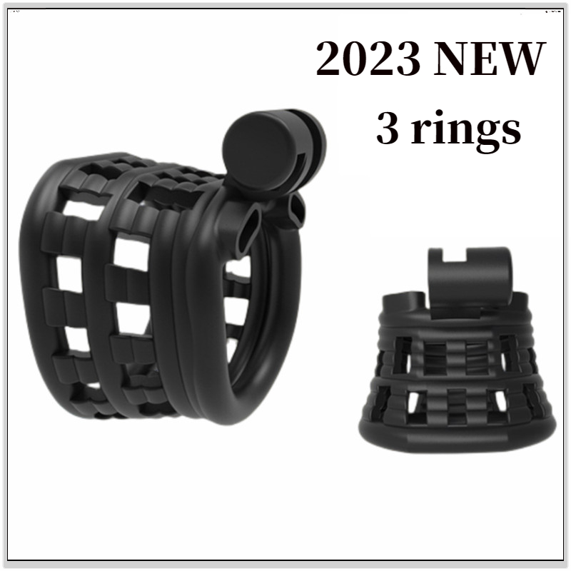 2023 New Male Chastity Ring Lock 3 Ring Can Choose Chastity Cage Accessory Cock Cage Category Alternative Sexy Toys For Men 18+