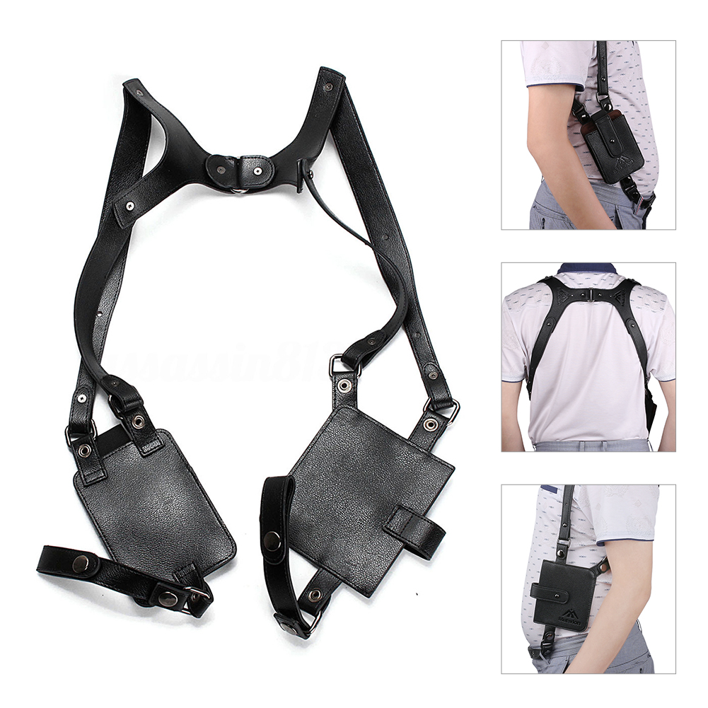 Anti-Theft Hidden Underarm Strap Wallet Motorcycle Pocket Holster Phone Shoulder Holster Bag Leisure Double Shoulder Pouch