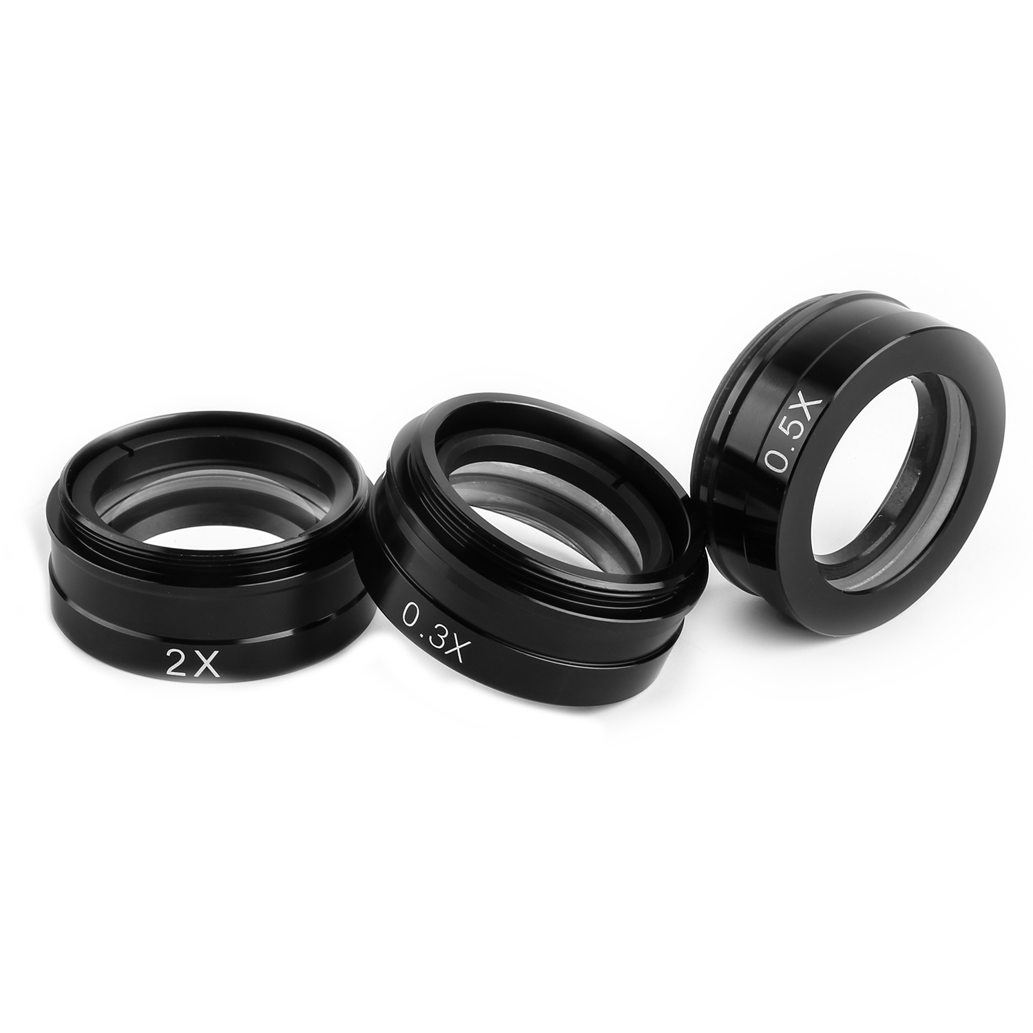 180X Monocular Zoom Glass Lens 0.3X 0.5X 0.75X 2X Barlow Auxiliary Objective Lens Fit For Industrial Video Microscope Camera